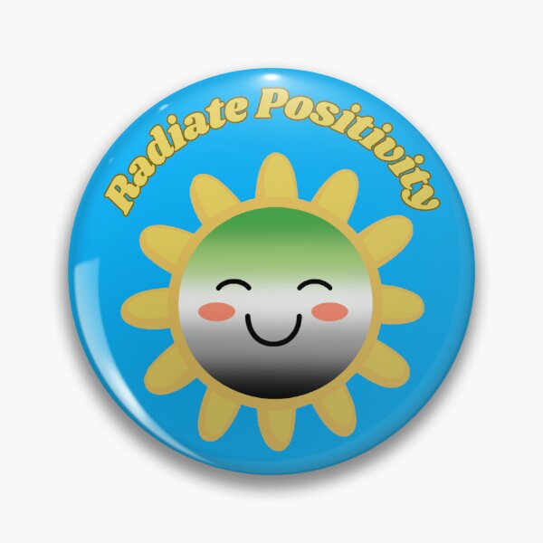 Item preview, Radiate Positivity Aromantic  Pride Flag Colored Sun, Kawaii Aromantic Design, Pride Festival designed and sold by Travelslightly.