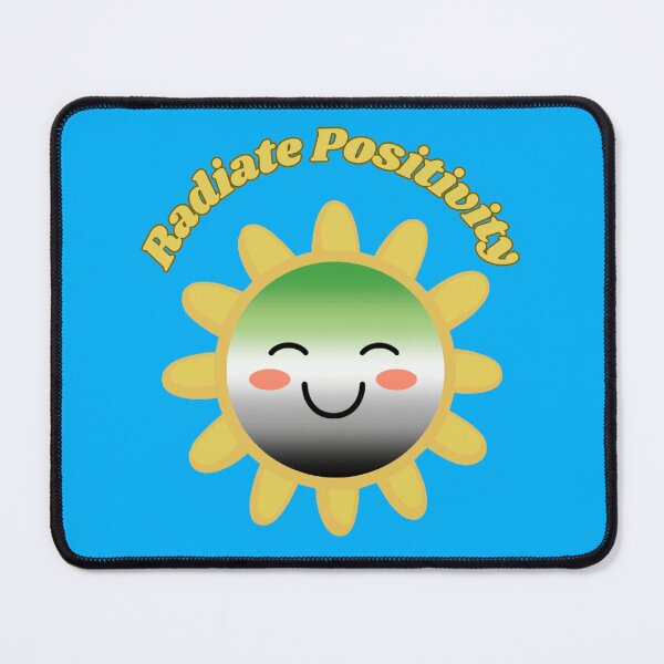 Item preview, Radiate Positivity Aromantic  Pride Flag Colored Sun, Kawaii Aromantic Design, Pride Festival designed and sold by Travelslightly.