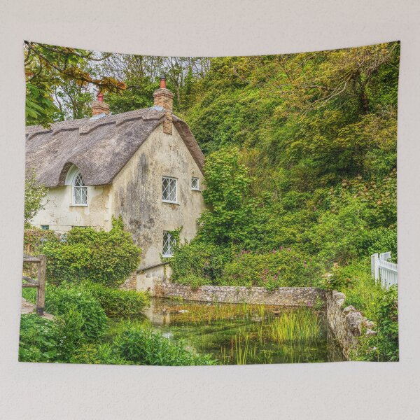 Item preview, Lulworth Cove Thatched Cottage In Dorset, England designed and sold by Paul Thompson Photography.