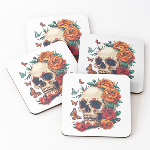 Item preview, Skull, Roses and Butterflies designed and sold by xiao xuans.