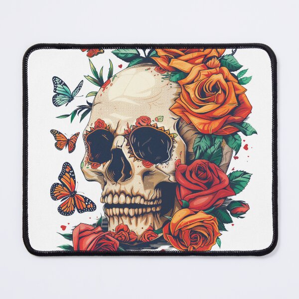 Item preview, Skull, Roses and Butterflies designed and sold by xiao xuans.