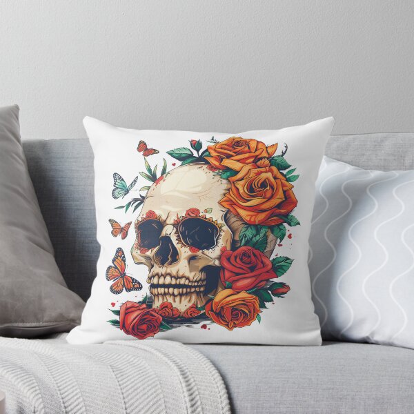 Item preview, Skull, Roses and Butterflies designed and sold by xiao xuans.