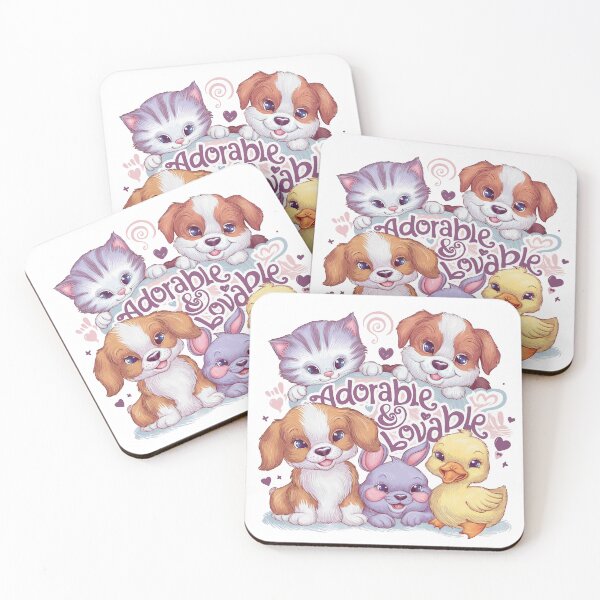 Item preview, Adorable & Lovable: Cute Baby Animals designed and sold by behnay.