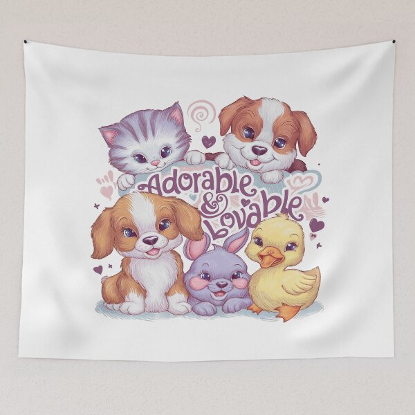 Item preview, Adorable & Lovable: Cute Baby Animals designed and sold by behnay.