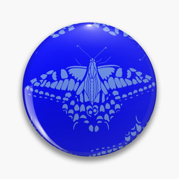 Item preview, Butterfly Lace on Royal Blue Repeat designed and sold by Art in My Loft.