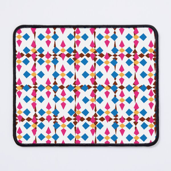 Item preview, Geometric arrow pattern, red, yellow, pink, white background designed and sold by wonghong.