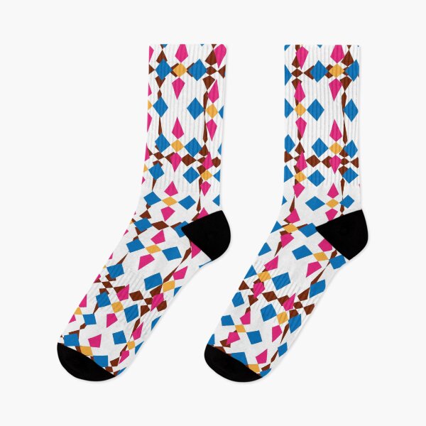 Item preview, Geometric arrow pattern, red, yellow, pink, white background designed and sold by wonghong.