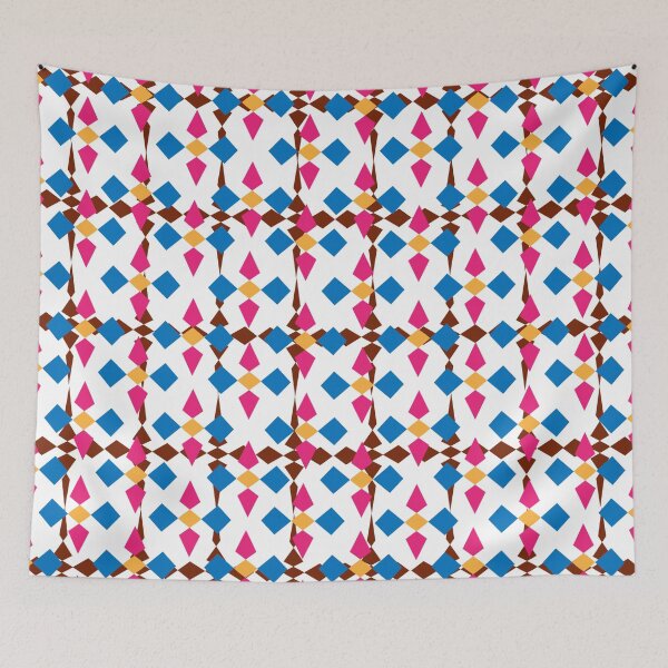 Item preview, Geometric arrow pattern, red, yellow, pink, white background designed and sold by wonghong.