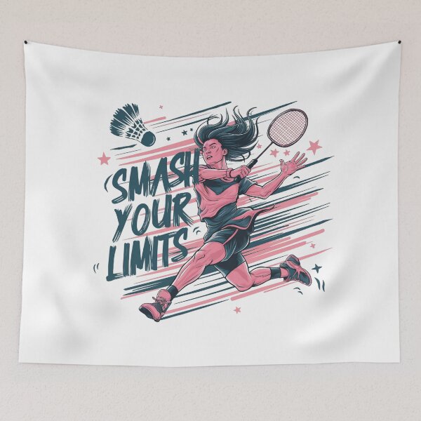 Item preview, Smash Your Limits: Dynamic Badminton designed and sold by behnay.