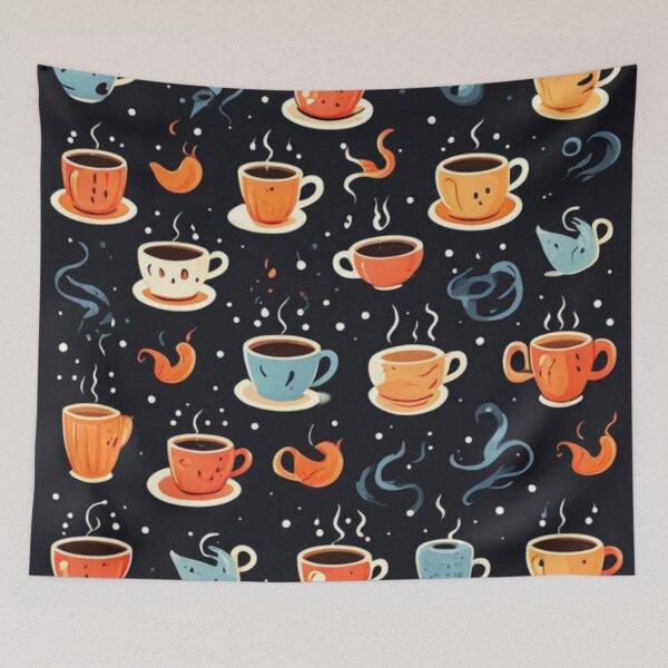 Item preview, Coffee Cup Pattern 3 designed and sold by Planetporridge.
