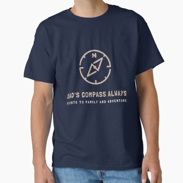 Item preview, Dad's compass always points to family and adventure designed and sold by MRTravelApparel.