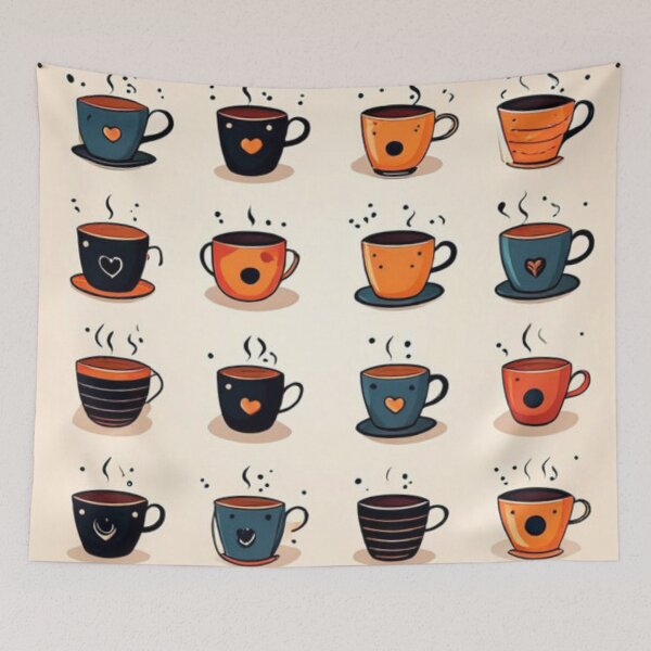 Item preview, Coffee Cup Pattern 6 designed and sold by Planetporridge.