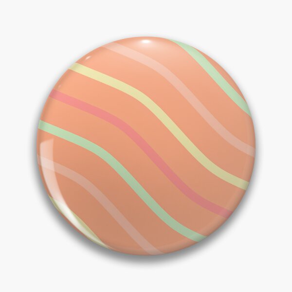 Item preview, Purple, Turquoise, Peach And Yellow Waves On Light Orange Pattern designed and sold by PatternsPalette.