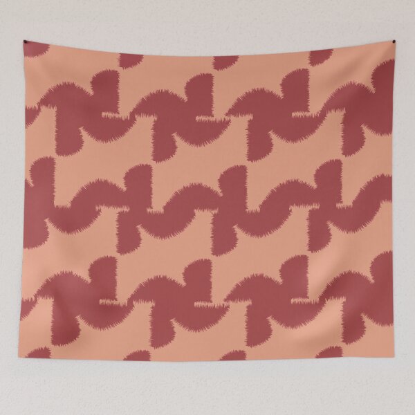 Item preview, red background geometric pattern designed and sold by wonghong.