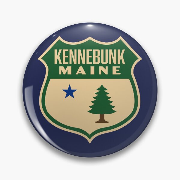 Item preview, Vintage Kennebunk Maine Pine Tree Shield designed and sold by deadmansupplyco.