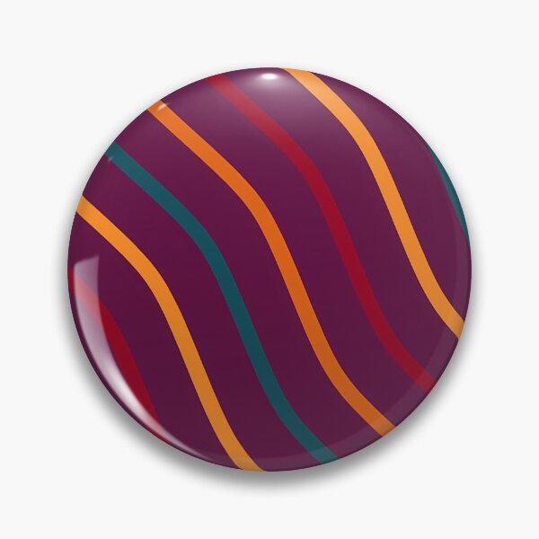 Item preview, Blue, Yellow, Red And Orange Waves On Purple Pattern designed and sold by PatternsPalette.