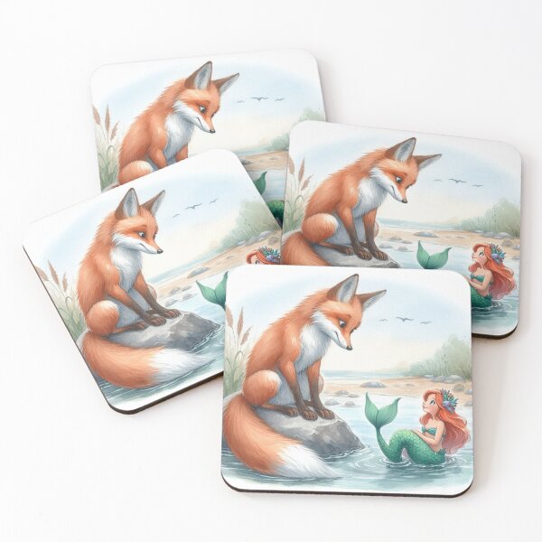 Item preview, Fox and Mermaid designed and sold by RaF71PrO.
