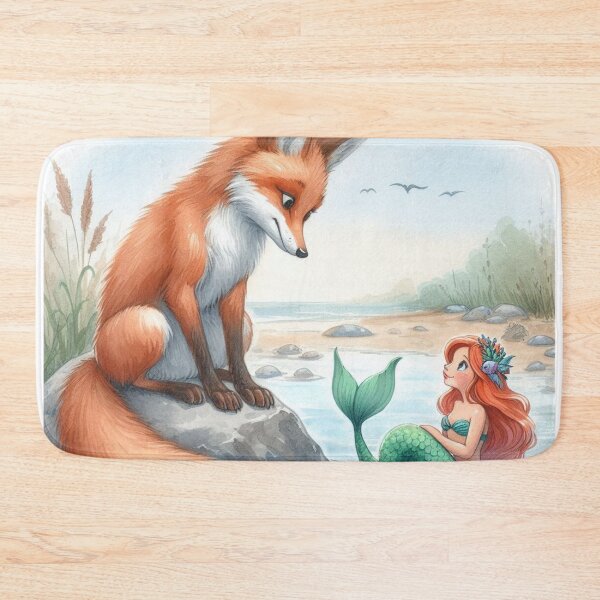 Item preview, Fox and Mermaid designed and sold by RaF71PrO.