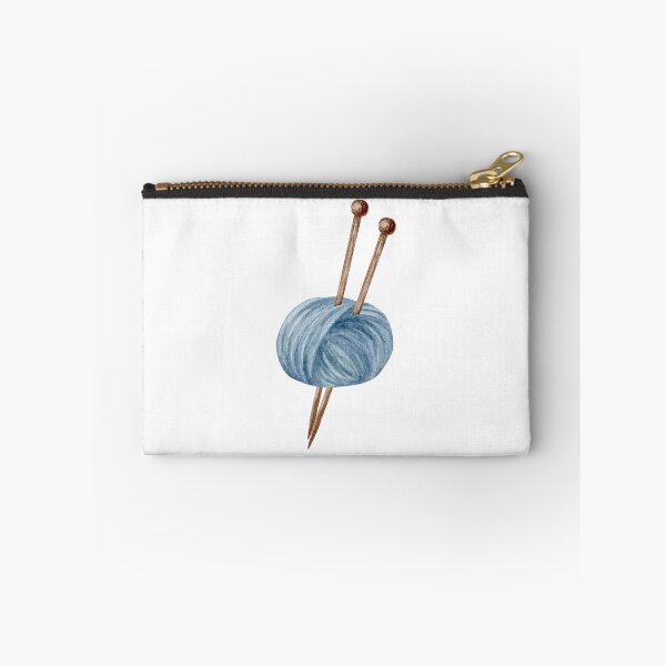 Item preview, Knitting ball of yarn with single pointed needle, hand draw, watercolor illustration designed and sold by TanyaKremen.