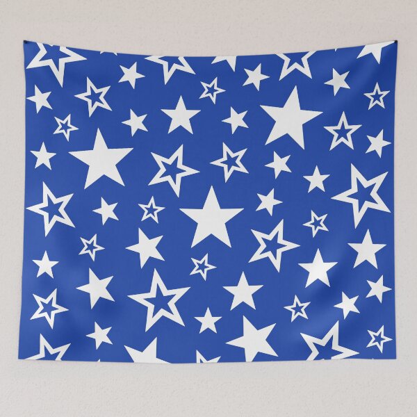Item preview, Star Pattern Blue and White designed and sold by tonymagnerart.