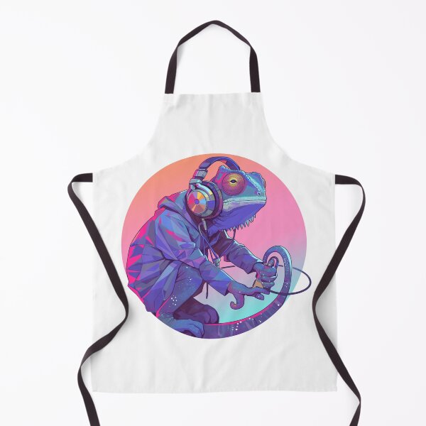 Artikelvorschau, Cyber-Chamäleon // Chamäleon // Musiksüchtiger // Cyber-Tier // Musik hören // Tierkrieger entworfen und verkauft von SMARTKIT DESIGNAGENCY.