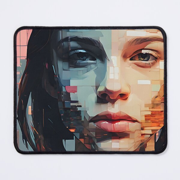 Item preview,  Glitch Girl, Digital Enigma, Coded Muse,Echoes in the Matrix designed and sold by Frame of Mind .