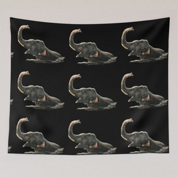 Item preview, ASian Elephant (Borderless) designed and sold by alandodrawing.