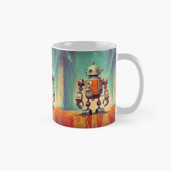 Item preview, Retro Robot in Vintage Style designed and sold by drawbey.