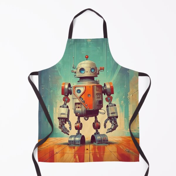 Item preview, Retro Robot in Vintage Style designed and sold by drawbey.