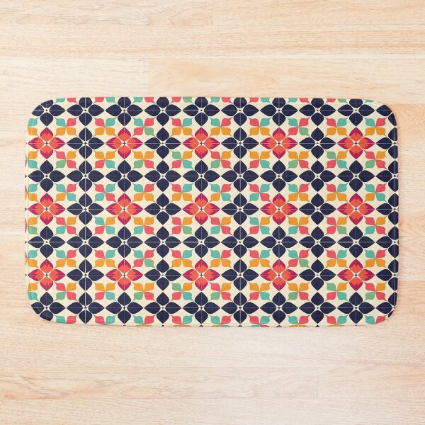 Item preview, Colorful Flower Tile Pattern designed and sold by ArtbyAiGallery.
