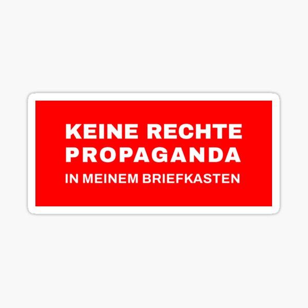 Item preview, No right-wing propaganda in my mailbox designed and sold by JB-ARTLAB.