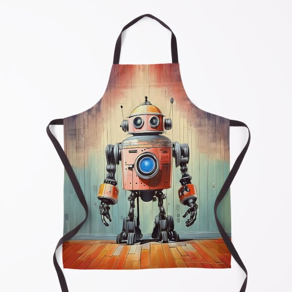 Item preview, Retro Robot in Vintage Style designed and sold by drawbey.