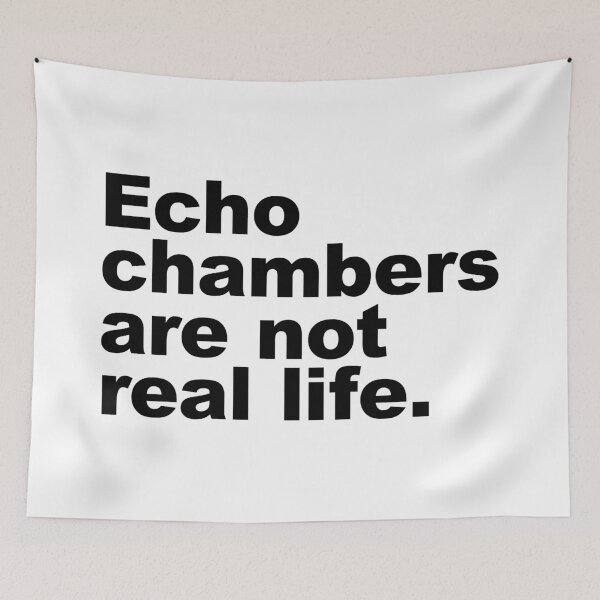 Item preview, Echo chambers are not real life designed and sold by SweetLog.