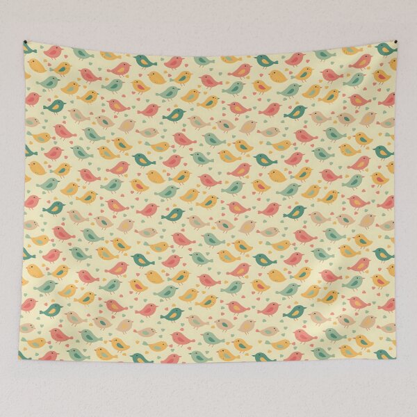 Item preview, Colorful Birds Pattern designed and sold by ArtbyAiGallery.
