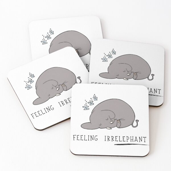 Item preview, Feeling Irrelephant- Funny Elephant Pun Design  designed and sold by febstyle.