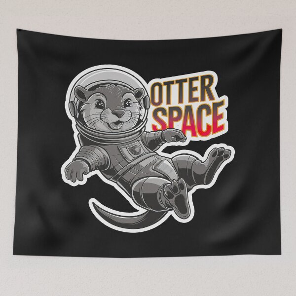 Item preview, ''Otter Space'' Funny Otter Space Astronaut Cute T-Shirt designed and sold by Witty Shirts.