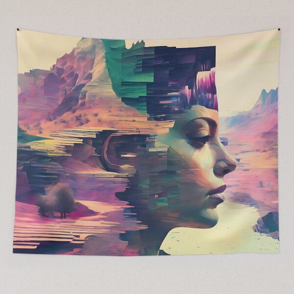 Item preview, Glitch in the System Pixelated Princess 8-Bit Enigma Mosaic Mistress designed and sold by Frame of Mind .