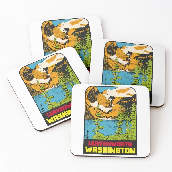 Item preview, Leavenworth Washington Vintage Style Decal designed and sold by Decal Mania.