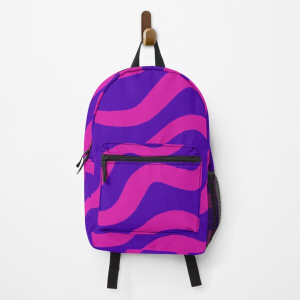 Item preview, wavy lines pink purple background designed and sold by Artchara..