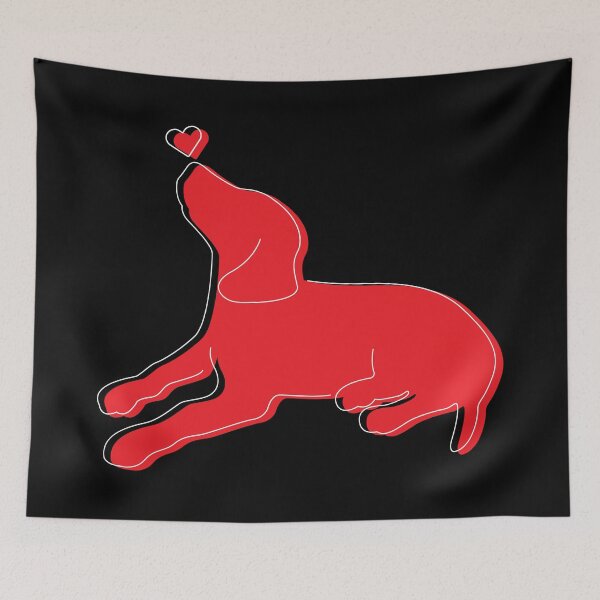Item preview, Dog with Heart designed and sold by samuartshop.