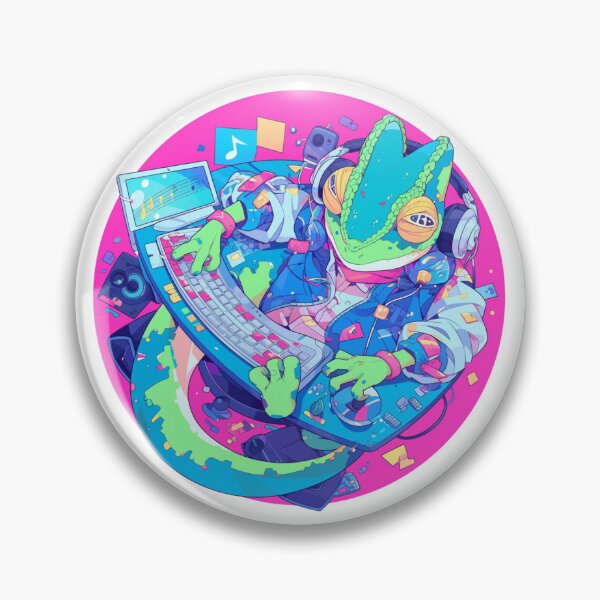 Artikelvorschau, Cyber-Chamäleon // Chamäleon // Musiksüchtiger // Cyber-Tier // Musik hören // Tierkrieger entworfen und verkauft von SMARTKIT DESIGNAGENCY.