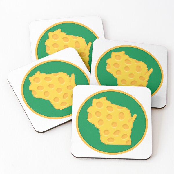 Item preview, State of Wisconsin Cheese Green and Gold Circle designed and sold by rosaliemillen.
