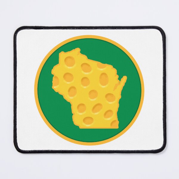 Item preview, State of Wisconsin Cheese Green and Gold Circle designed and sold by rosaliemillen.