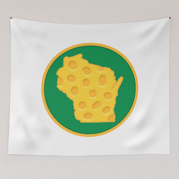 Item preview, State of Wisconsin Cheese Green and Gold Circle designed and sold by rosaliemillen.