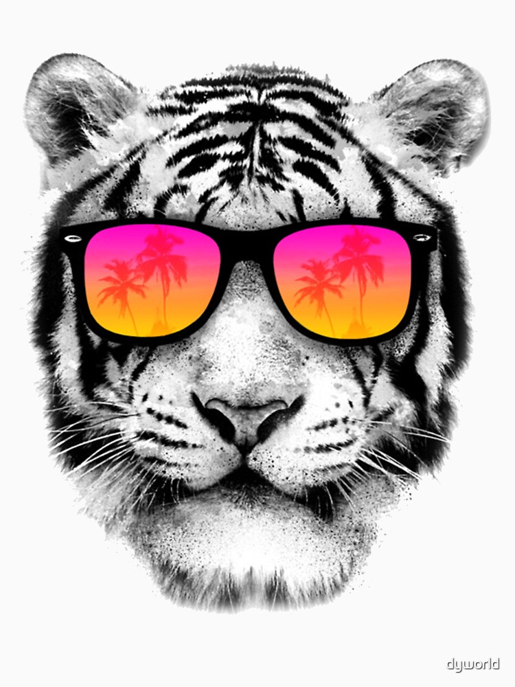 Tiger With Sunglasses T Shirt For Sale By Dyworld Redbubble Cat T   Raf,750x1000,075,t,fafafa Ca443f4786.u3 