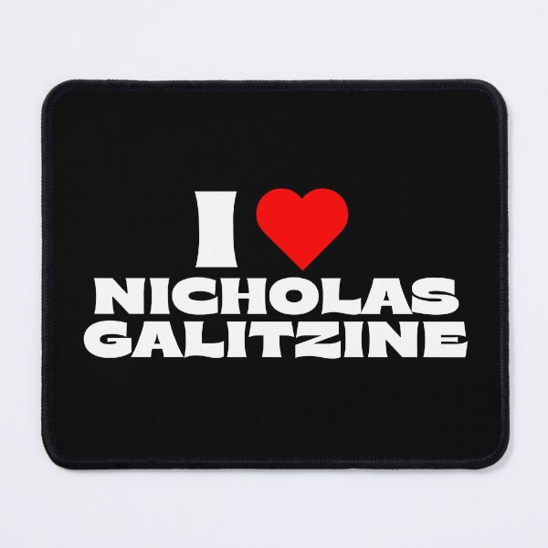 Item preview, I Love Nicholas Galitzine - White Fonts designed and sold by Itsheartshop.