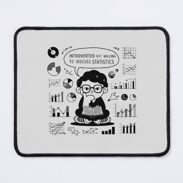 Item preview, Introverted But Willing To Discuss Statistics designed and sold by Itsheartshop.