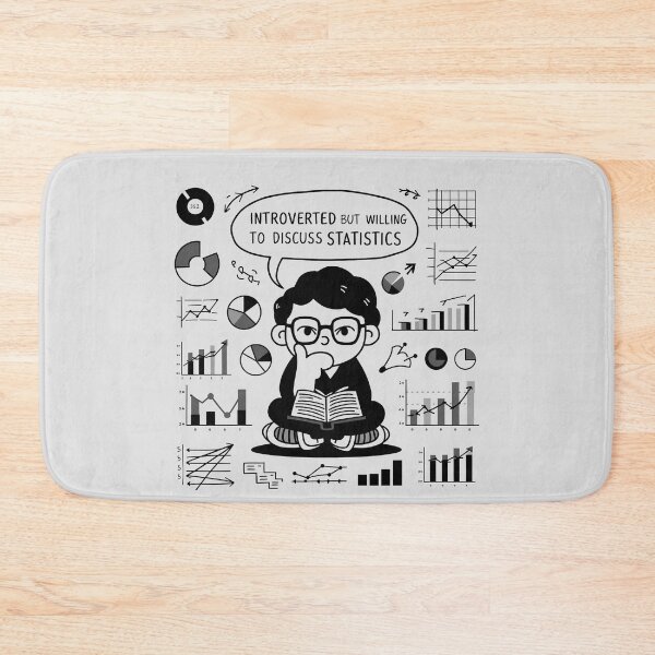 Item preview, Introverted But Willing To Discuss Statistics designed and sold by Itsheartshop.