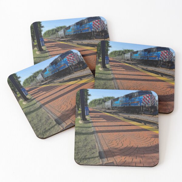 Item preview, Local Train Fox Lake designed and sold by bloomingvine.