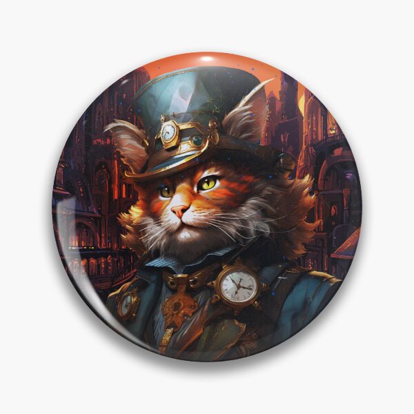 Artikelvorschau, Steampunk Katzenbesitzer Geschenk Kinder Coole Katze entworfen und verkauft von DSWShirts.